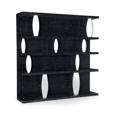 Modern Standard Bookshelf Solid Wood