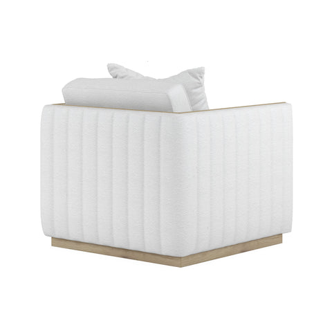 Timeless Minimalist Modern Fluted Upholstered Slipper Lounge Chair