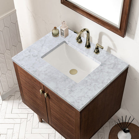 Amberly Mid Century Freestanding Bathroom Vanity with Single Bowl