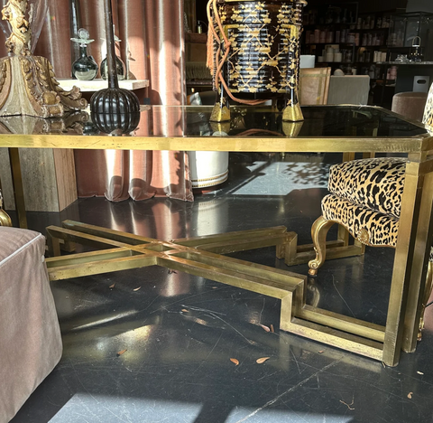 Antique Glass Dining Table